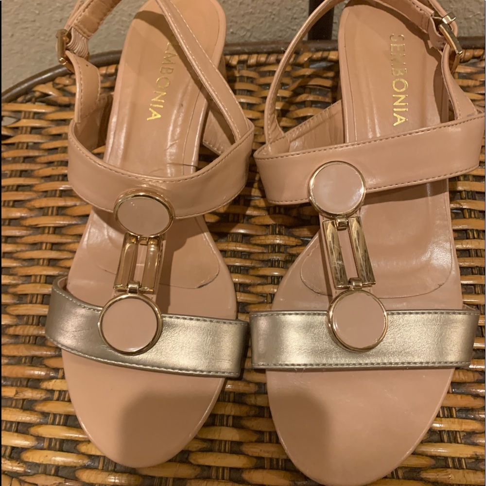 Sembonia Sandals-Ladies 37(US 7)-Casual or Formal